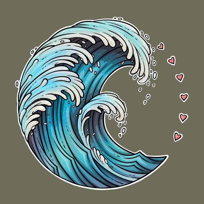 Dynamic Wave Art Illustration