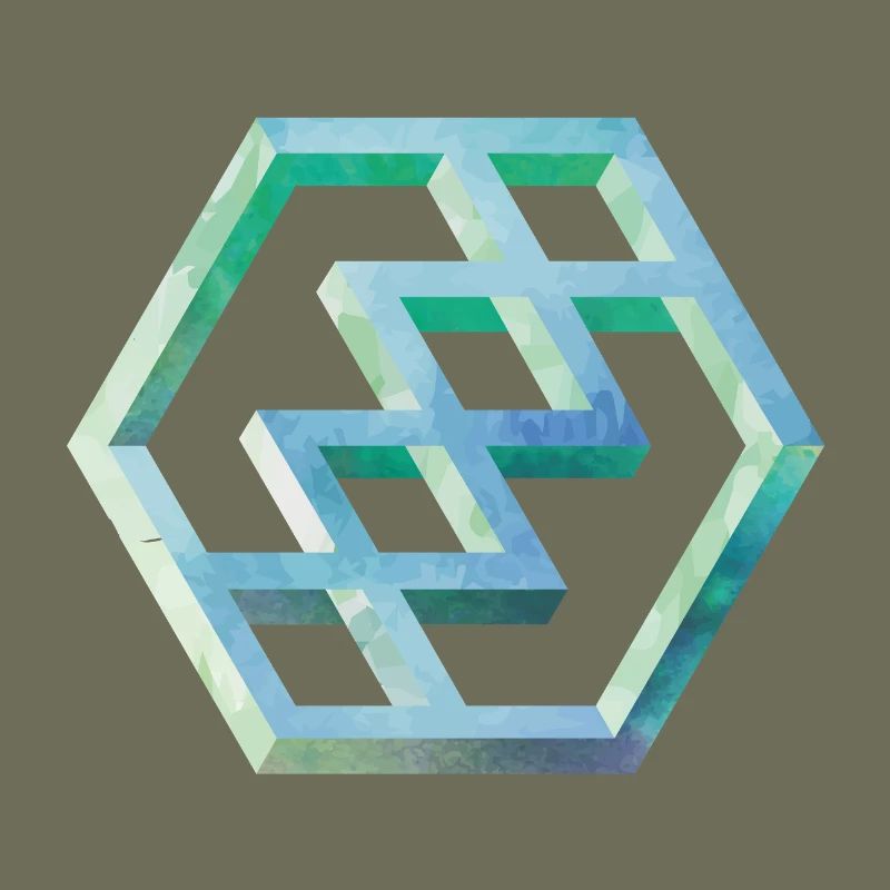 Geometric Hexagon Pattern Art