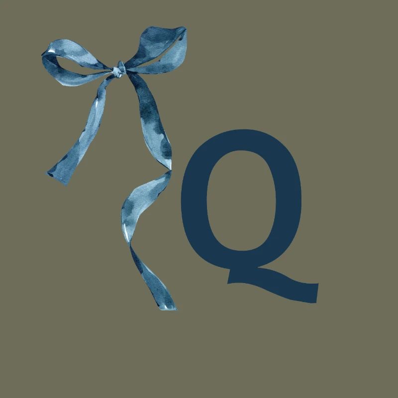 Monogram q Geschenkidee