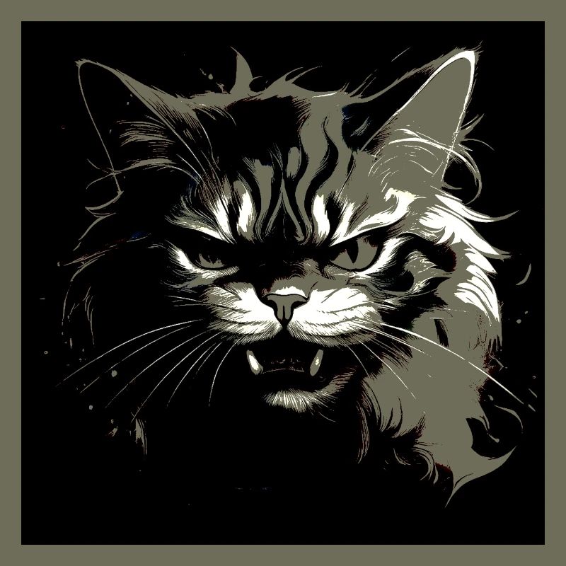 Angry cat