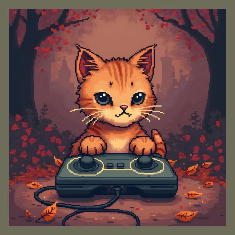 Cozy Pixel Cat Controller