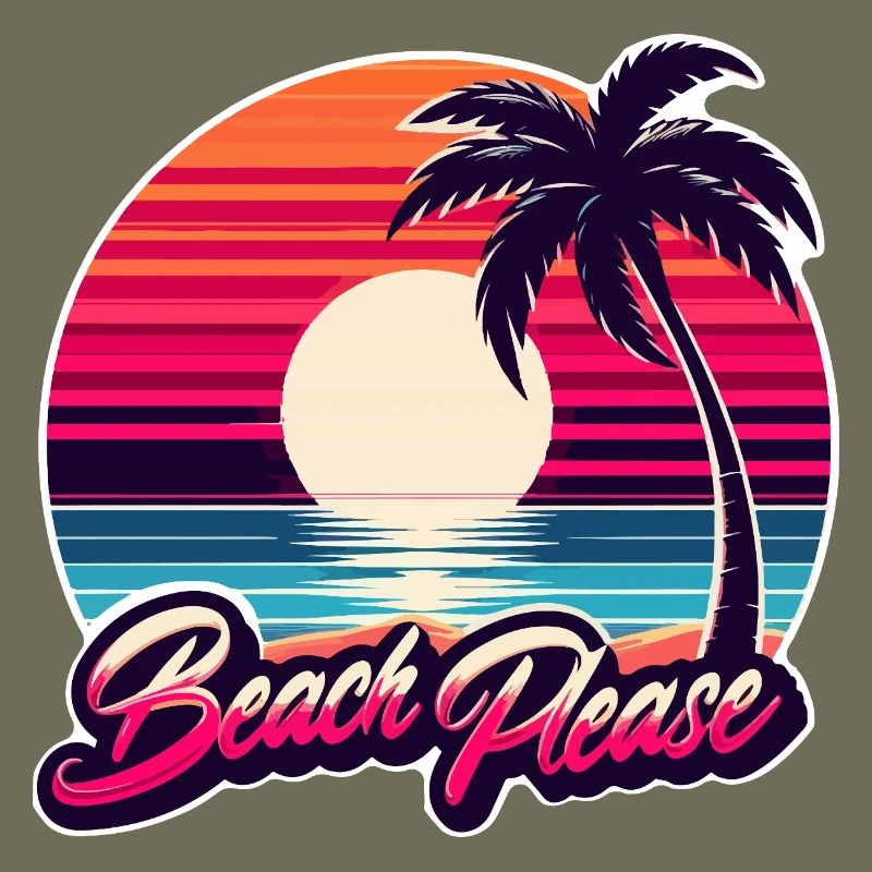 Coucher de soleil plage Beach Please