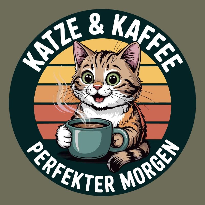 Katzenkaffee Retro Morgen