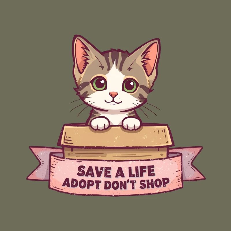 Chat mignon adopter le design Ne pas acheter