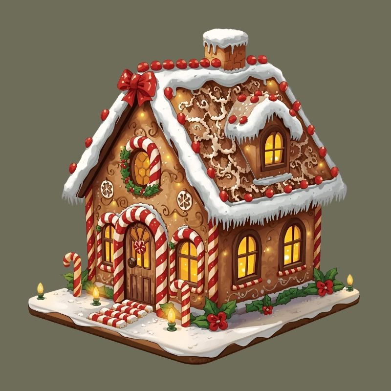 Gingerbread House Winter Magic