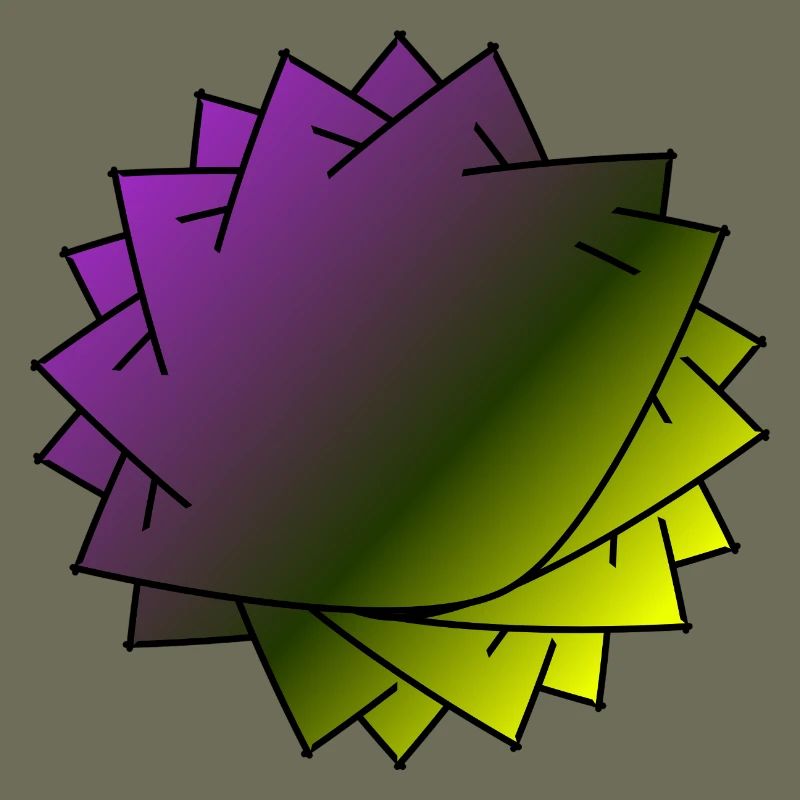 Gradient Leaf Spirale