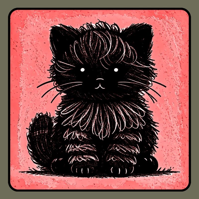 Fuzzy Cat (Red)