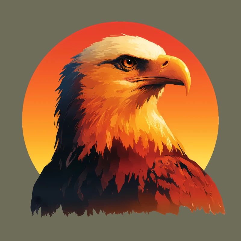 Majestic Eagle at Sunset