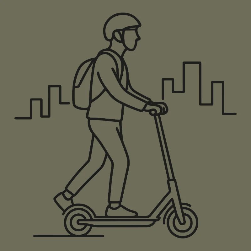 E-Scooter Driver Sketch – Urban Design
