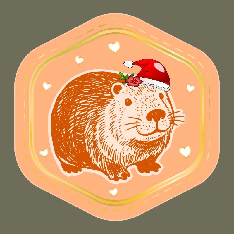 CHRISTMAS CAPYBARA ST. NICHOLAS