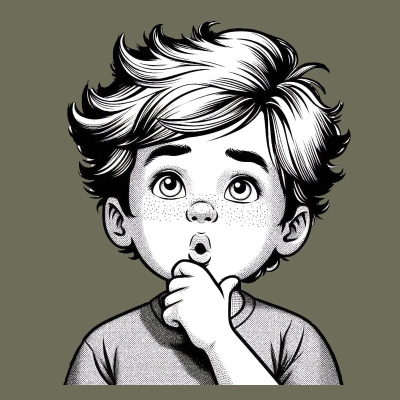 Surprised Thoughtful Boy | Thoughtful Boy