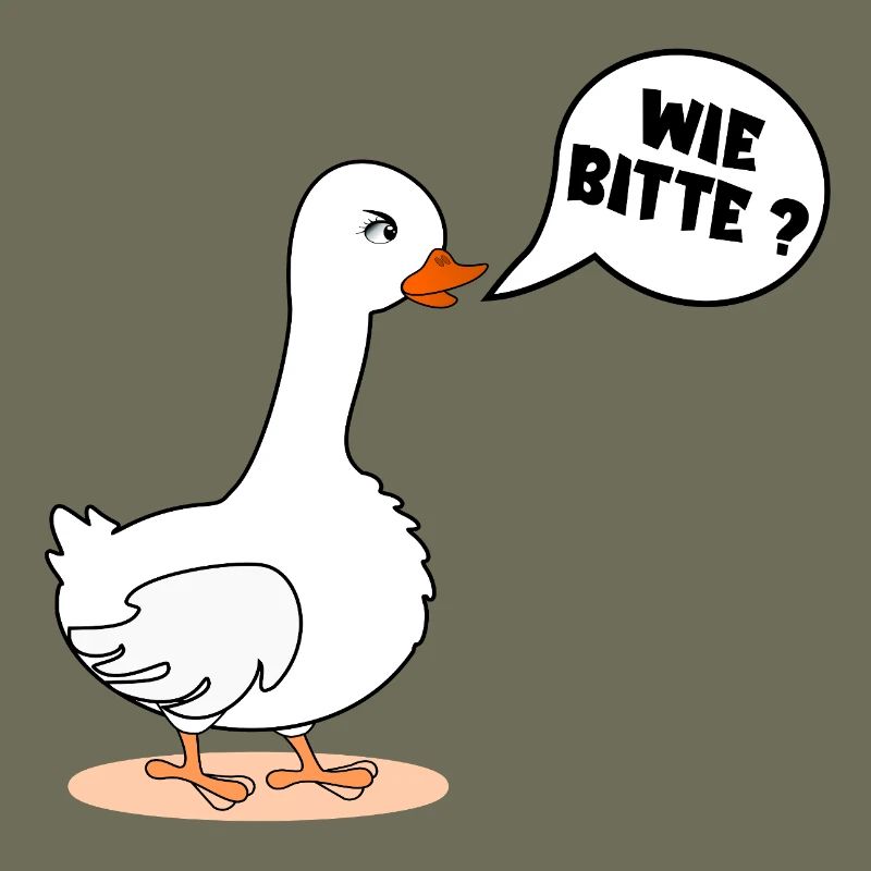 SELF-CONFIDENCE GOOSE AS PLEASE
