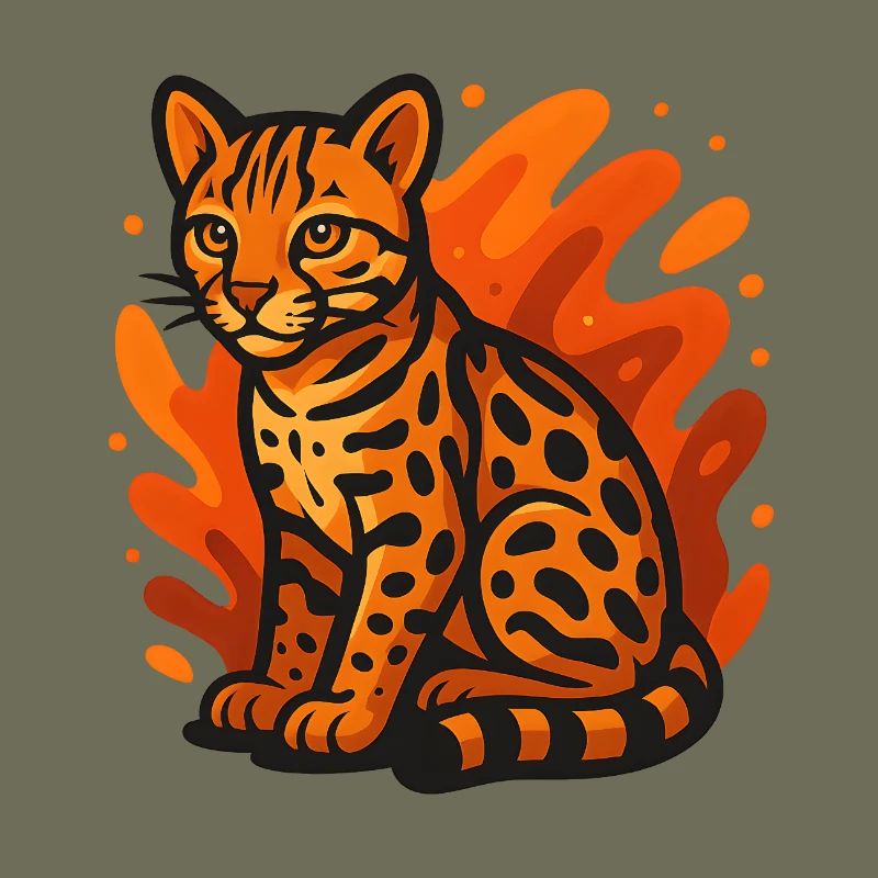 Flammender Ozelot