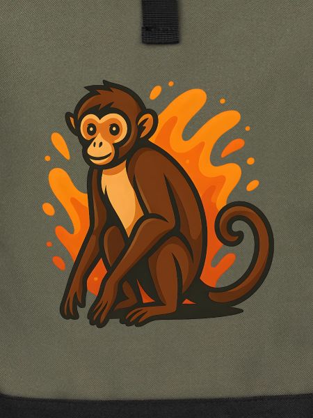Klammeraffe in Flammender Aura