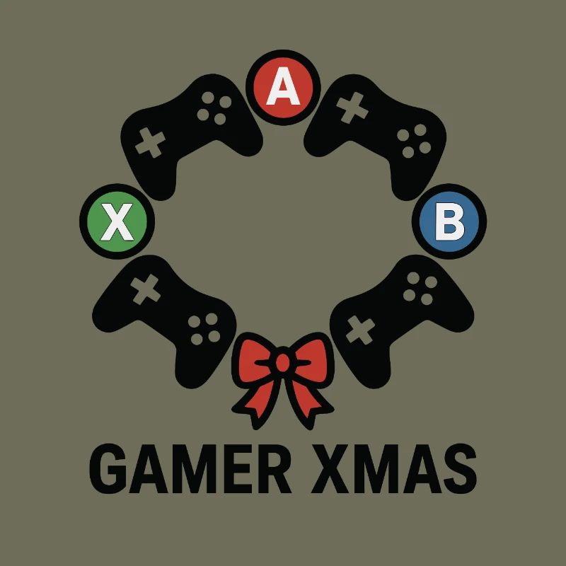 Gamer Xmas Controller Kranz