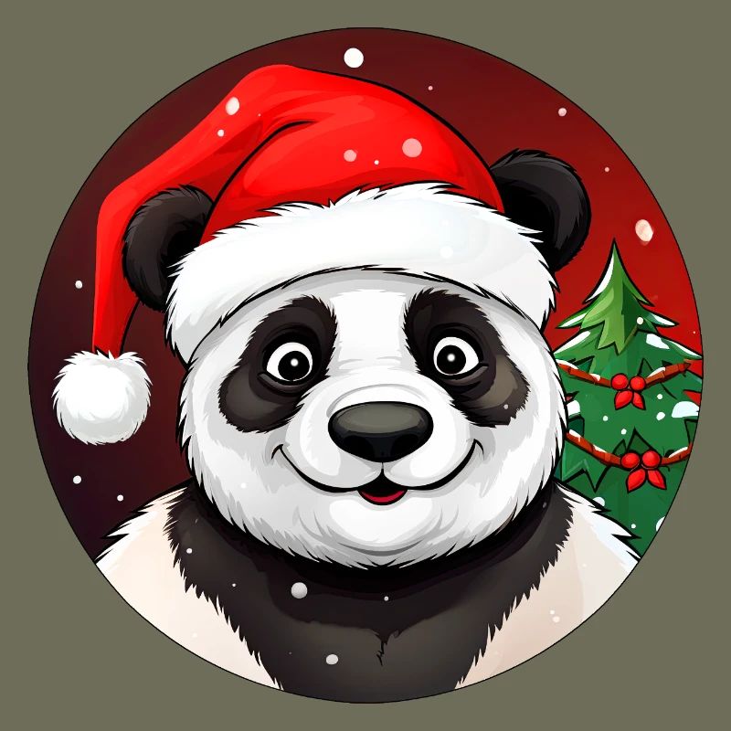 Panda de Noël