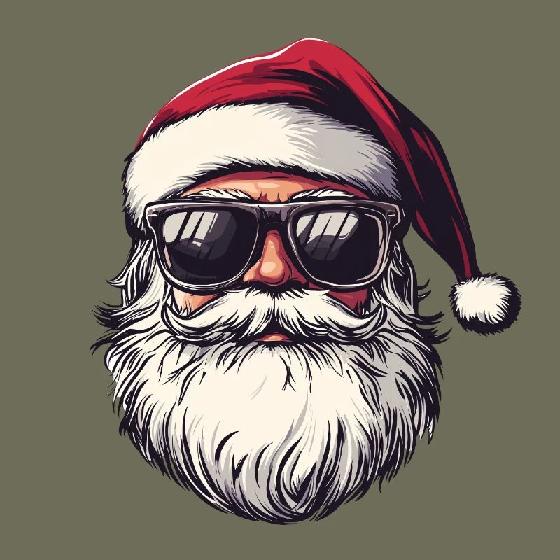 Weihnachtsmann mit Sonnenbrille