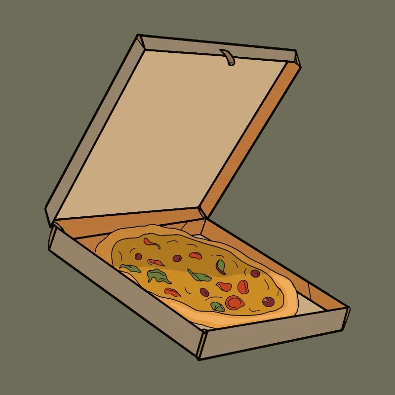 Pizza Box Pop Art Slice