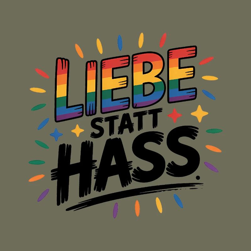 Love Instead Than Hate - Logo Cool Pride