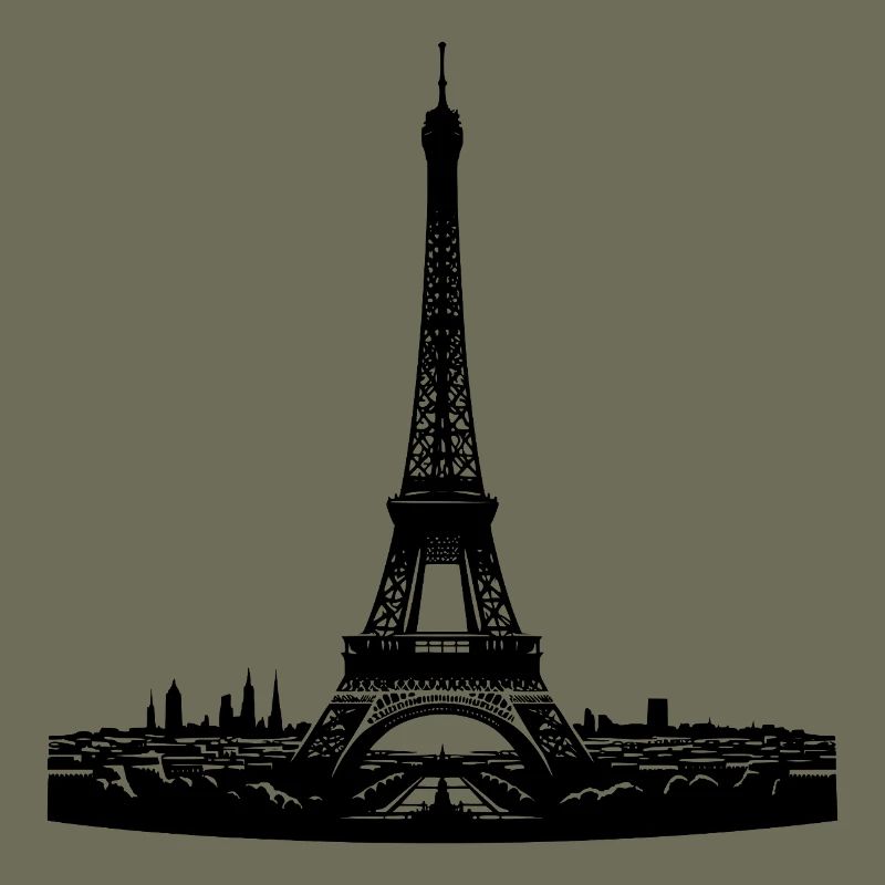 French eye-catcher Eiffel Tower typical Paris
