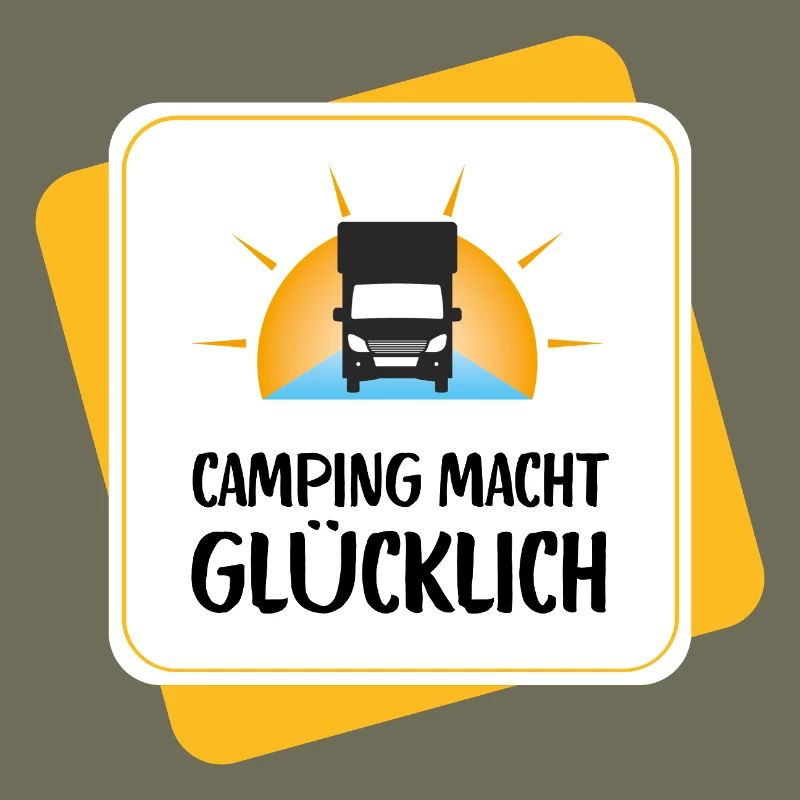Le camping vous rend heureux – conception de camping-car