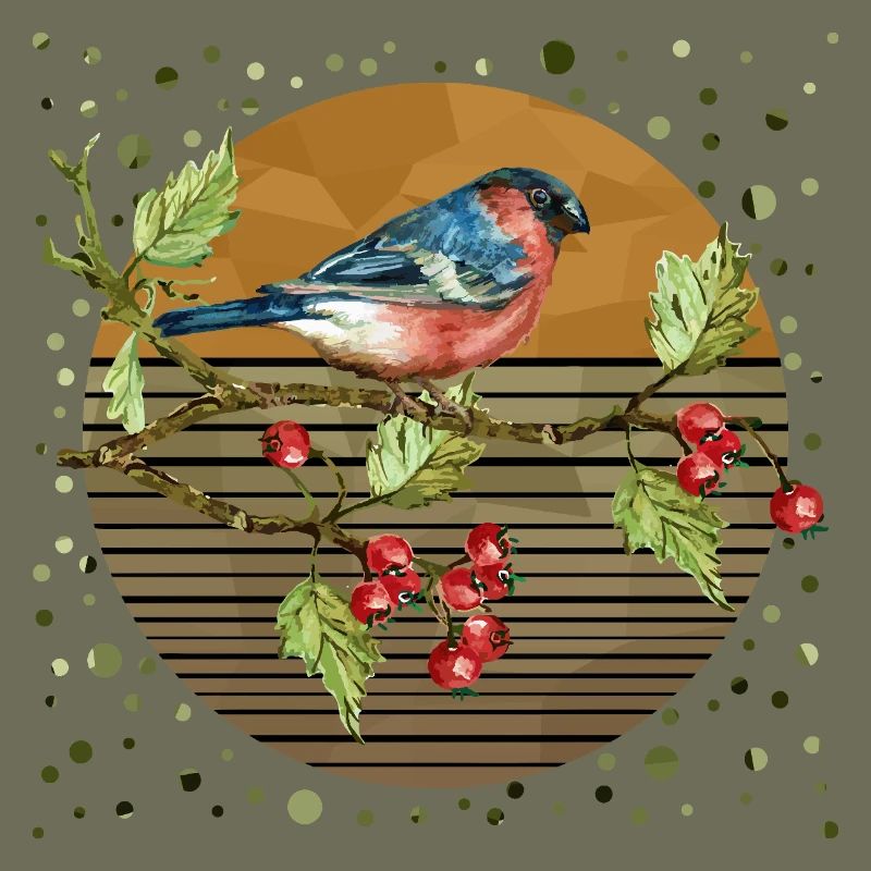 Bunter Vogel