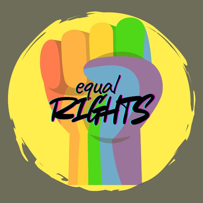 Regenbogenfaust Pride Gleichberechtigung