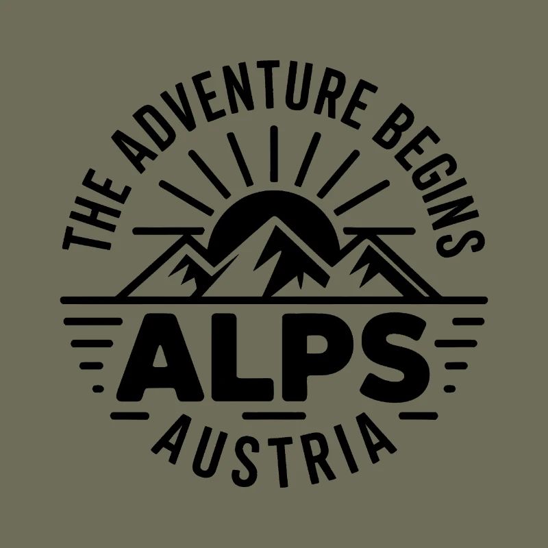 Alpen – Das Abenteuer beginnt – Souvenir-Design