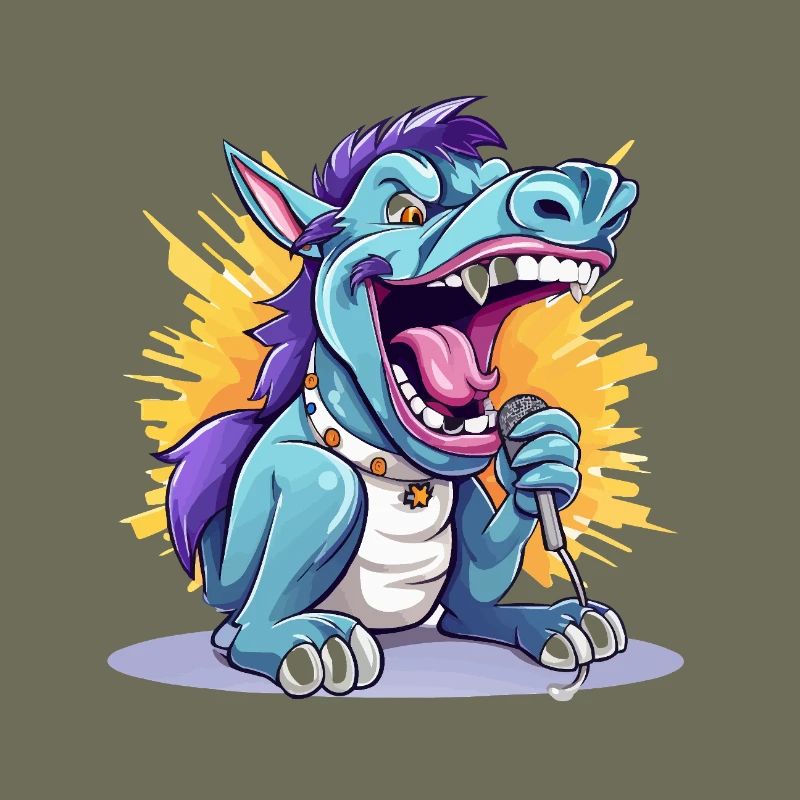 Singing dragon on stage