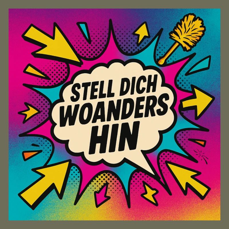 Stand somewhere else Popart