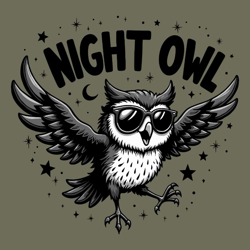 Night Owl Eule mit Sonnenbrille
