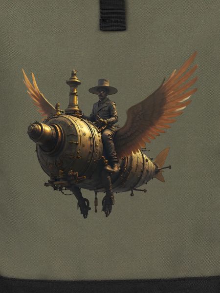 Steampunk Ranchflug mit Flügeln
