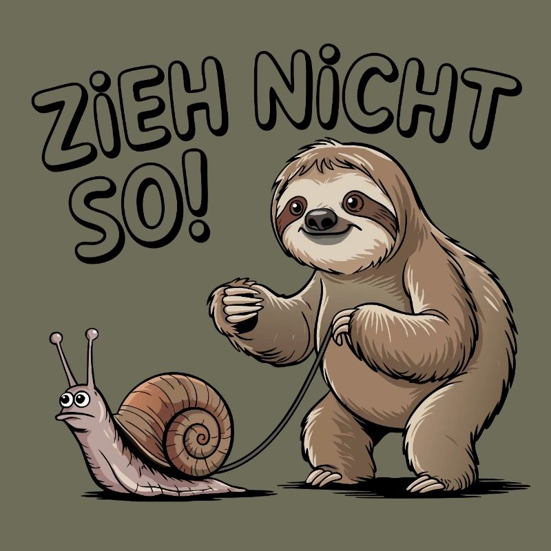 Sloth Humor Don't Pull So Cartoon