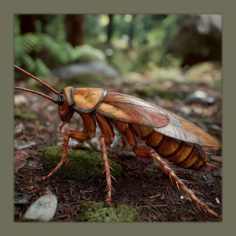 Realistic Cockroach – Macro Insect Design