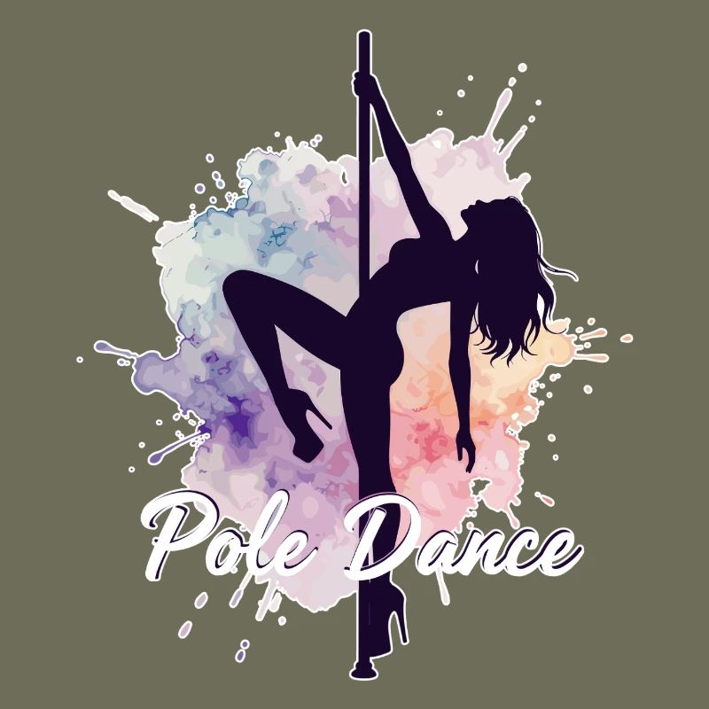 Pole Dance Pole Dancers Watercolor Strong Gift