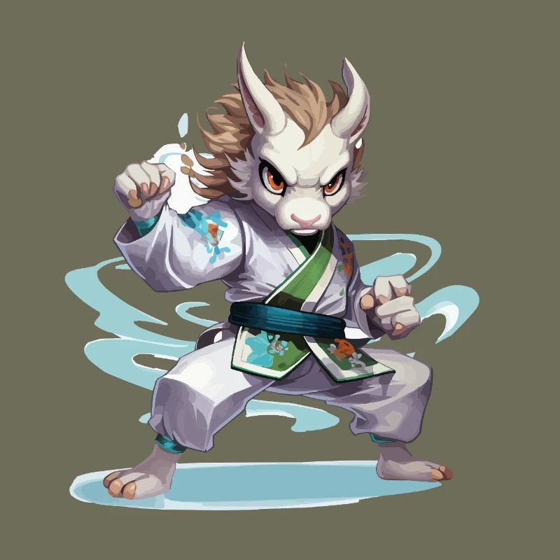 Fighting hamster in gi
