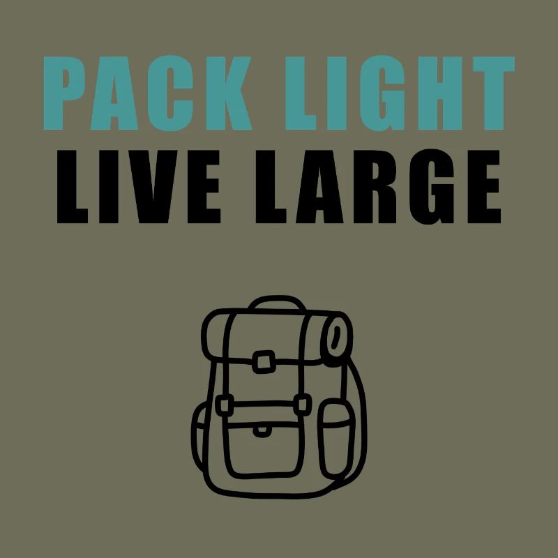 Pack Light Live Large Backpack