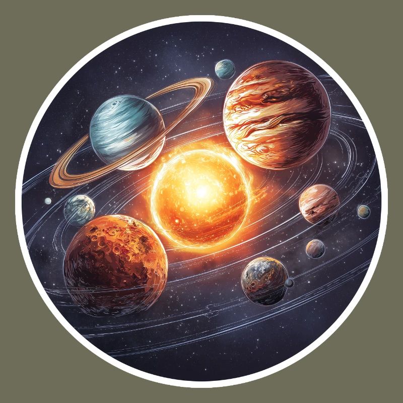 Astronomie Graphique Orbite des planètes du système solaire dans l’espace