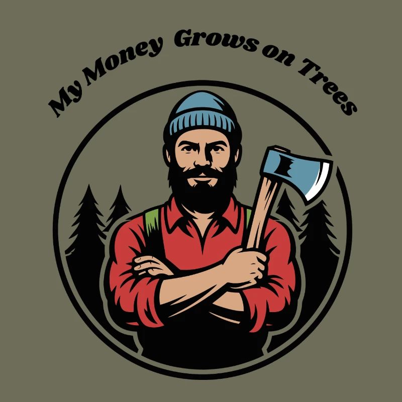 Mon argent pousse sur les arbres - Bûcheron forestier