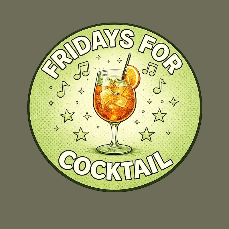 Friday Cocktail Retro Design