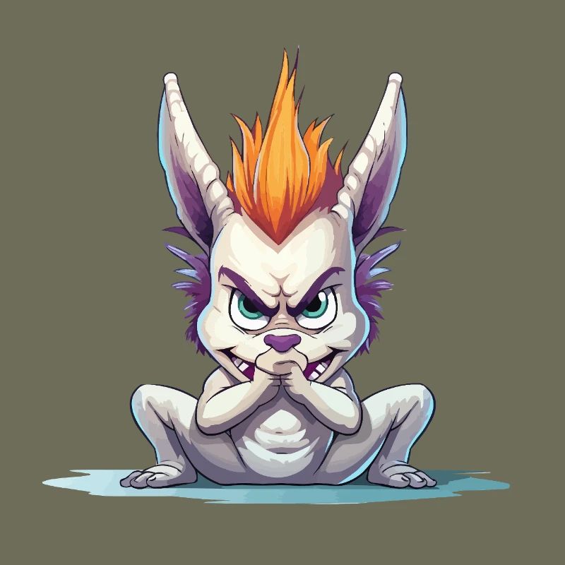 Angry Mohawk Bunny