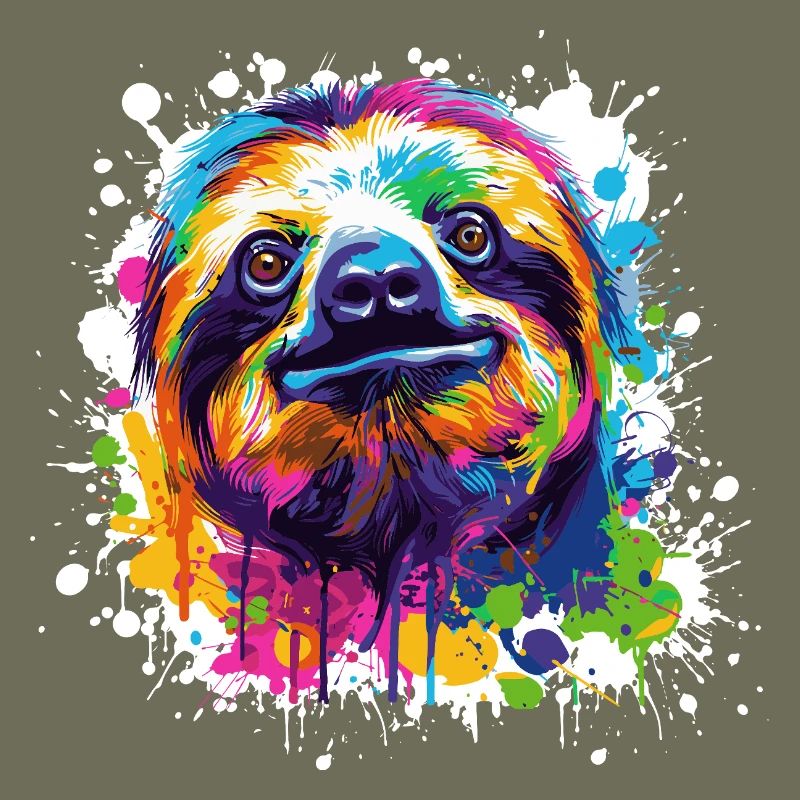 Color Explosion Sloth Sloth