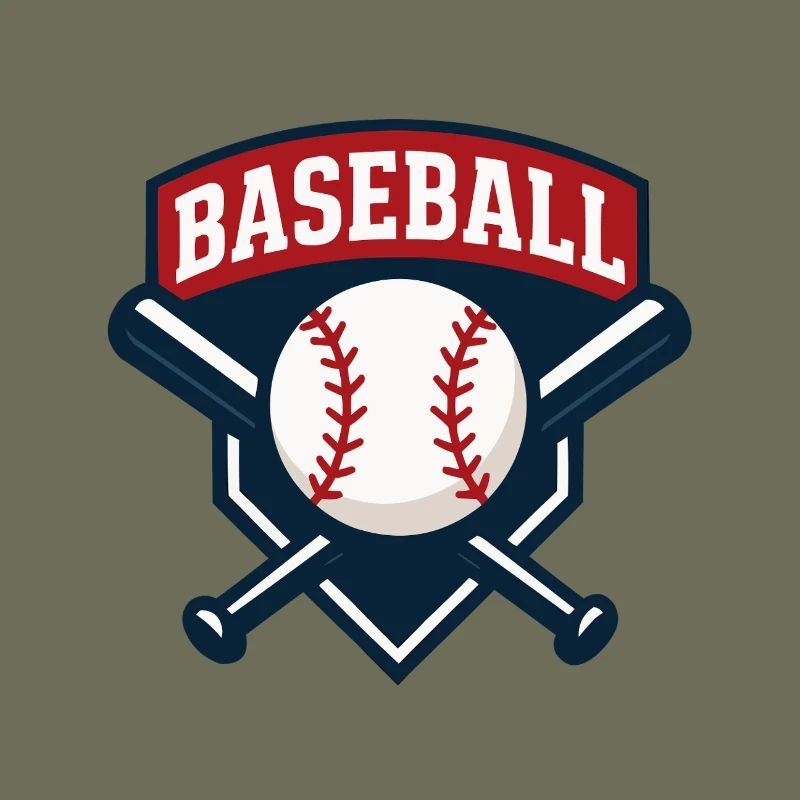 Baseball Emblem Shield with Ball