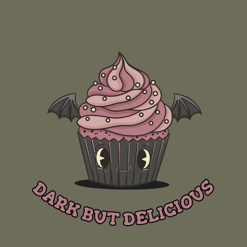 Niedlicher Gothic-Cupcake