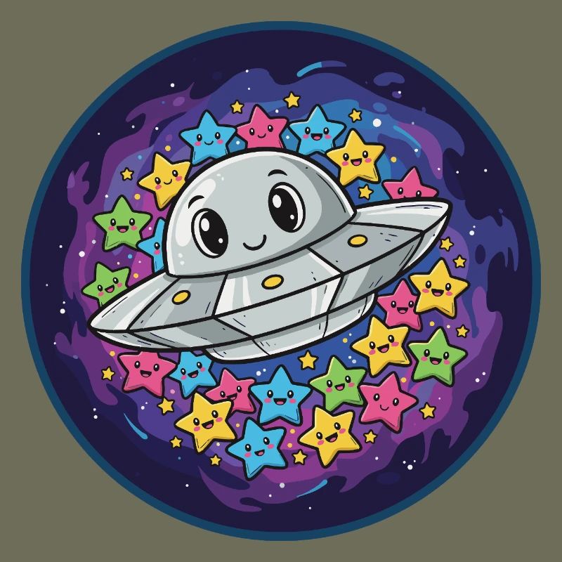 Cuddly UFO with star magic