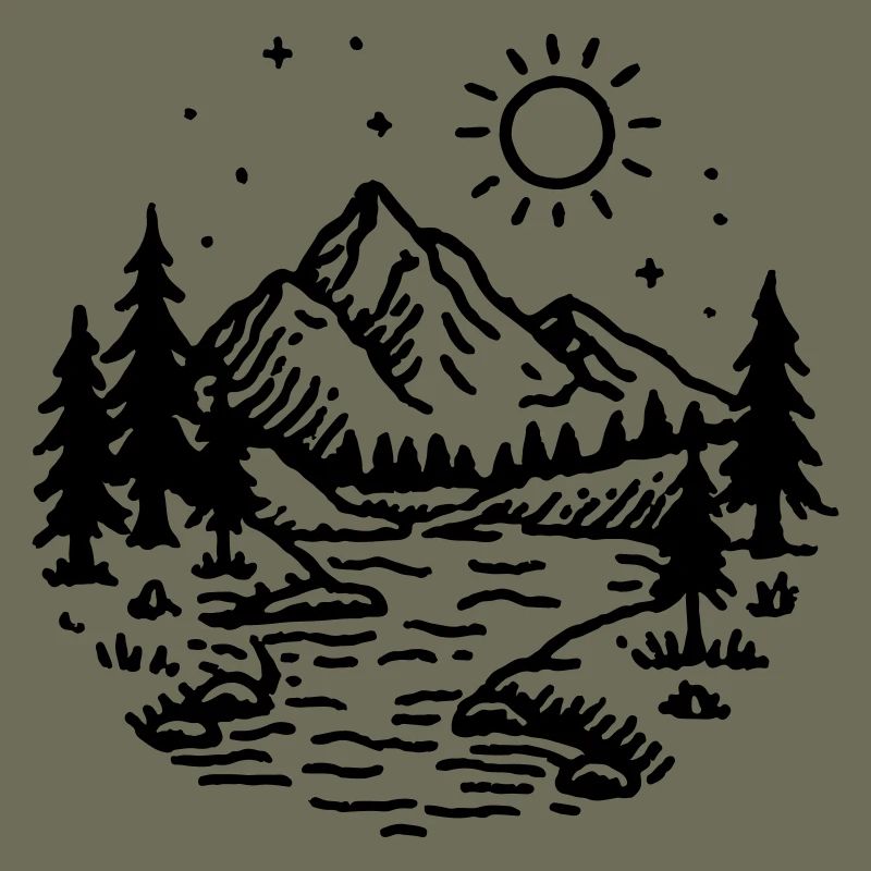 Mountains Landscape Forest