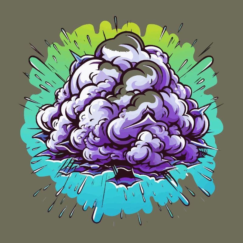 Explosion de la Boule de Brume Violette