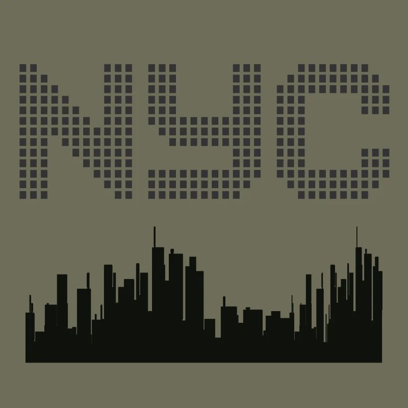 New York Pixel Skyline
