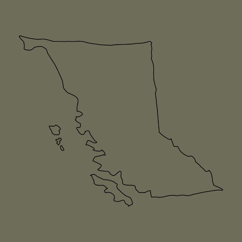 British Columbia map