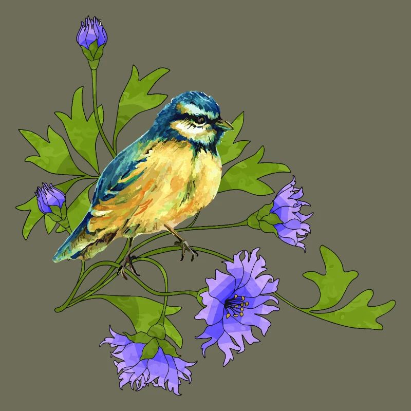 Bunter Vogel